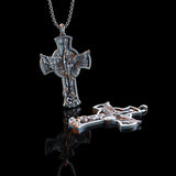 New titanium steel/S925K silver Archangel St. Michael necklace - BGCOPPER