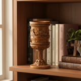 Boxwood "Last Supper" Chalice Hand-Carved Communion Cup | Eternal Symbol of Redemption & Fellowship