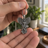 S925K Silver Saint Michael Pendant: Courage in the Heart