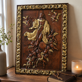 Assumption of Mary Hand-Carved Wood Wall Art: A Tribute to Heavenly Glory