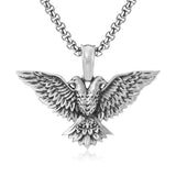 Pure Tin Double Headed Eagle Necklace - BGCOPPER