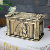 Zinc alloy Egyptian pharaoh embossed jewelry box - BGCOPPER