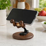 Beechwood Guardian Angel Adjustable Phone Stand – Faith-Inspired Wooden Desk Holder