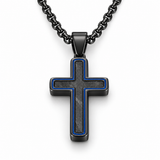 Modern Cross Pendant Necklace – Titanium Steel Christian Necklace for Men