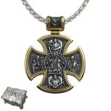 S925 sterling silver double-sided Jesus and Virgin Mary necklace - BGCOPPER