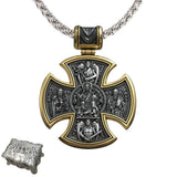 S925 sterling silver double-sided Jesus and Virgin Mary necklace - BGCOPPER