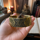 Handcrafted Metatron’s Cube Sacred Geometry Bracelet – S925 Sterling Silver / Copper