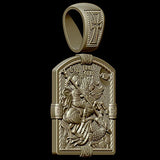 S925K Silver St. George Defeats the Dragon Protection Necklace - BGCOPPER