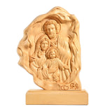Southern European Boxwood Holy Family Blessing Ornament - Engraved with Your Surname - BGCOPPER