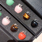 Natural Crystal Jade Colorful Apple Small Ornament - Christmas Eve Gift - BGCOPPER