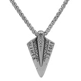 Viking Stainless Steel Arrowhead Pendant Necklace - Odin's Spear - BGCOPPER
