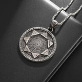 Seal of the Seven Angels Round Necklace Amulet - BGCOPPER