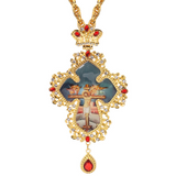 Orthodox Crucifix Icon Pendant Necklace