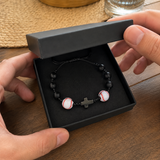 Sports Faith Baseball Bead Cross Adjustable Braided Bracelet