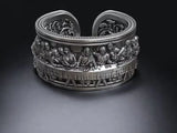 The Last Supper 925K Sterling Silver Open End Adjustable Ring - BGCOPPER