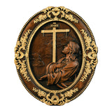 Jesus Hill Garden Prayer Plaque Wood Carving - BGCOPPER