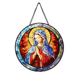Our Lady Stained Glass Suncatcher: A Radiant Tribute to Mary