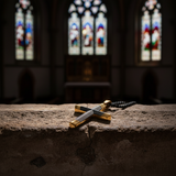 Titanium Steel 18K Gold Cross Necklace | A Christian Emblem of Faith and a Fashion Statement