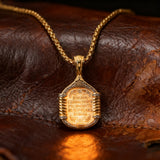 Handmade S925K Silver Madonna Holding Child Necklace