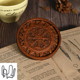Bgcopper Wooden Tree of Life Celtic Cross Coasters - BGCOPPER
