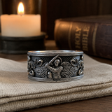 Archangel Michael S925 Sterling Silver Ring – Guardian of Faith & Courage - design detail