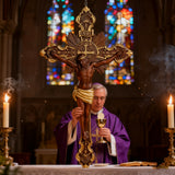 St. Benedict Exorcism Cross wood carved - Bless you and your family