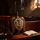 Archangel Michael Sword & Shield Wall Plaque - Divine Protection in Spiritual Warfare