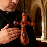 Bgcopper Rosewood Crucifix of Jesus' Passion (Necklace & Car Charm Options)