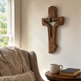 Jesus Ascends the Cross Wood Carving