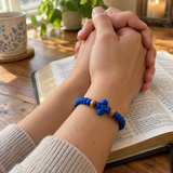 Adjustable Orthodox Prayer Rope Bracelet – Hand-Knotted Christian Prayer Cord with Wooden Beads