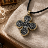 Baroque Style Crucifix Pendant with Jesus and the Four Archangels – A Symbol of Faith and Divine Protection