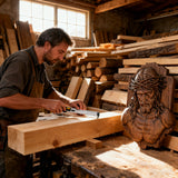 Bgcopper October Release | Beech Wood Sculpture of Jesus with Crown of Thorns — A Reminder of Love for Christmas