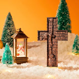 Bgcopper 6 inches Savior Jesus Cross Wood carving - Mini version - BGCOPPER