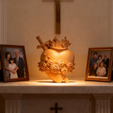 Holy Family Three Sacred Hearts Wooden Wall Decoration