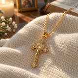Neue religiöse schmuck frauen kreuz anhänger design nische halskette schlüsselbein kette