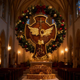 Archangel Michael Solid wood carving gift - Hand carved from a whole piece of wood