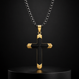 Titanium Steel 18K Gold Cross Necklace | A Christian Emblem of Faith and a Fashion Statement
