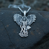 S925K Silver Saint Michael Pendant: Courage in the Heart