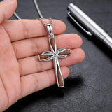 Vintage Wood Grain Cross Necklace – Timeless Faith & Modern Craft