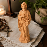 Joseph Beechwood Round Carved Tabletop Ornament