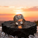 Archangel Metatron Life Angel Seal Adjustable Ring Solomon Kabbalah Amulet