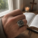 S925K Silver Handcrafted Jesus Crucifixion Scene Ring