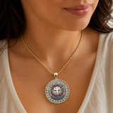 Crown of Thorns Cross Pendant Necklace