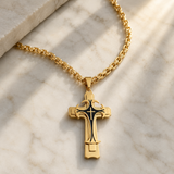 Triple Stainless Steel Cross Necklace
