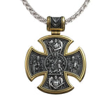 S925 sterling silver double-sided Jesus and Virgin Mary necklace - BGCOPPER