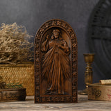 Sacred Heart of Jesus and Our Lady of Mercy Tabletop Decorative Artwork - BGCOPPER