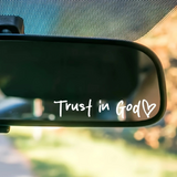 “Trust in God” Christian Faith Sticker-Experience faith as it shines brightly