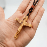 Jesus Wooden Crucifix Necklace: His Coming is a Tender Promise of Eternal Protection ✝️