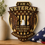 Ich bin ein Veteran Holz schnitzerei Wand dekoration-Bestes Geschenk zum Veteranen tag