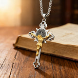 St. Benedict Exorcism Faith Cross Necklace - Perfect Religious Gift Choice